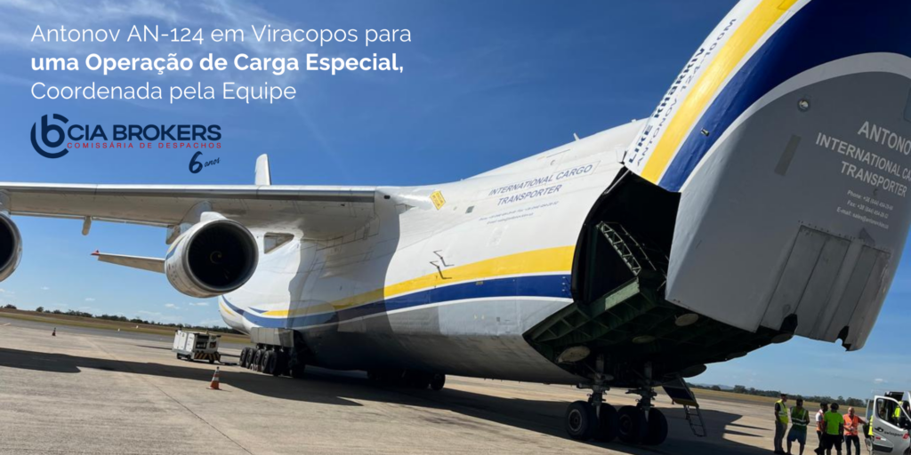 Antonov AN-124 em Viracopos para uma Operação de Carga Especial, Coordenada pela Equipe Cia Brokers